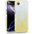 thumbnail image 1 of KOMI Clear Crystal Phone Case Compatible with iPhone 16E 6.1" - Shockproof Protective Heavy Duty Bumper Shell Anti-Yellow Anti-Scratch Cover Design for iPhone SE 4/4 2025, Yellow, 1 of 5