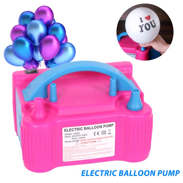 Gwong Electrónica Bomba de globo eléctrico Anti-patinaje sin ruido de la boquilla dual portátil 13000PA inflador de aire eléctrico para el globo de la boda