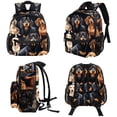 thumbnail image 4 of Dachshund Diaper Backpack with Adjustable Shoulder Strap, Large Capacity, Printed Design, Lightweight | Book Bags, Airport Backpack, School Backpack, 4 of 6