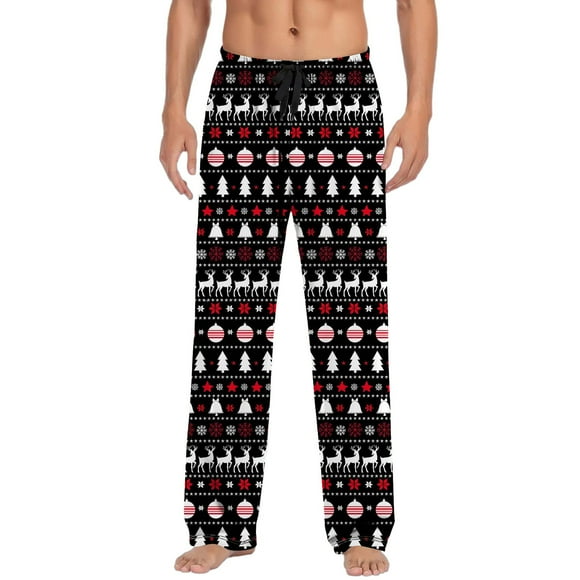 Men Casual Pants Christmas Mens Casual Pants Pajama Pants With Drawstring And Pockets Christmas Gift