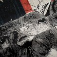 thumbnail image 5 of Manfei Woodland Moose Blackout Curtains,Vintage American Flag Curtains Pack of 2 (42x84 Each), 5 of 7