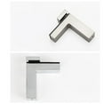 Brushed Surface Shelf Support Corner Bracket Furniture Heavy Duty Clamp