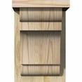 thumbnail image 2 of 8"W x 8"D x 12"H New Brighton Rough Sawn Corbel w/Backplate, Douglas Fir, 2 of 9