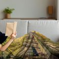 thumbnail image 3 of Amsterdam Soft Flannel Fleece Throw Blanket, Bridge over Canal in the Capital of Holland with Trees Cars Bikes, Cozy Plush for Indoor and Outdoor Use, 70" x 90", Olive Green Multicolor, by Ambesonne, 3 of 5