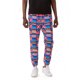 thumbnail image 1 of Puntoco Pantalones holgados con bolsillos y cordón de gran tamaño con estampado para hombre, 1 of 6