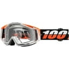 100% Racecraft 2016 MX Goggles w/Clear Lens Ultra/Black/Orange/Clear