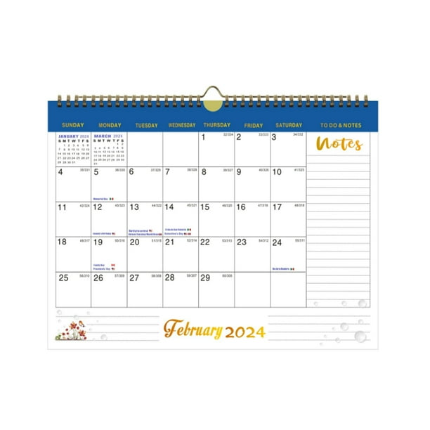 Wall Calendar 12" x 16.9", Jan. 2024 Jun. 2025, Vertical Layout