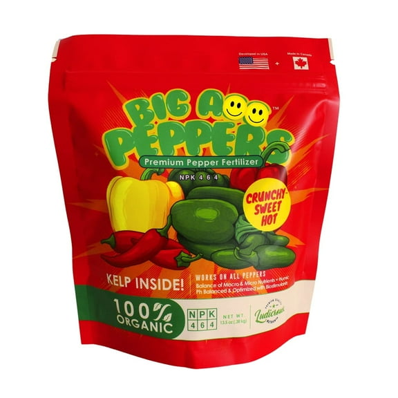 Big Pepper Fertilizer 13 oz Premium Organic Fertilizer for Peppers Works on All Peppers