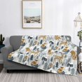 thumbnail image 3 of Salouo Winter Forest Animals Print Throw Blanket Gifts for Women Men Soft Flannel Blanket for Home Living Room Decor Bedroom Blanket Gifts for Mom Dad -60"x50", 3 of 7