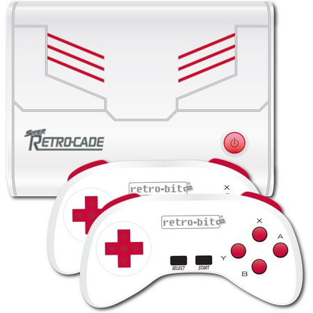 Retro-Bit Super Retro-Cade Plug and Play Retro Game Console Builtin over 90 Games: Mega Man 2, Double Dragon, Final Fight, Bad Dudes, and more.