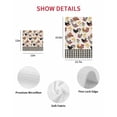 thumbnail image 7 of Farmhouse Rooster Kitchen Dish Towels for Drying Dishes Set of 3, Vintage Watercolor Flowers Black Plaid Waffle Weave Microfiber Hand Tea Bathroom Towels Quick Dry & Absorbent Towel 12x12, 7 of 7