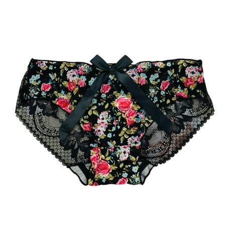 

Lace Underwear for Women Cotton High Cut String Bikini Panties Stretch Low Rise Hipster Ladies Panties Comfy Knickers