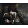 thumbnail image 3 of Henry Fuseli 14x12 Black Modern Framed Museum Art Print Titled - Danaes and Perseus on Serihos (ca. 1785-90), 3 of 5