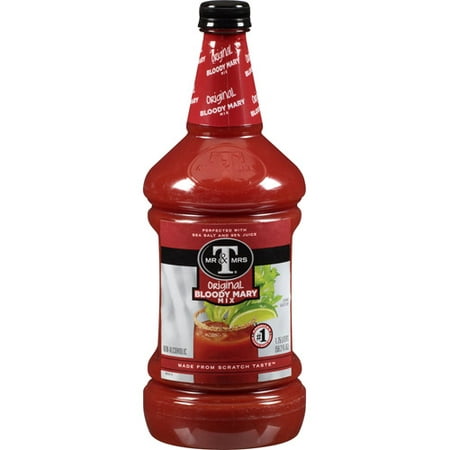 (6 Bottles) Mr & Mrs T Original Bloody Mary Mix, 1.75