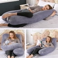 thumbnail image 4 of Almohada para embarazadas Almohada de cintura en forma de U Almohada lateral multifuncional Almohada para embarazadas, 4 of 6