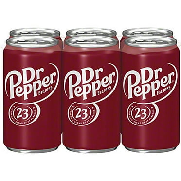 Dr Pepper Soda Mini 7.5 oz Cans, 6 pk
