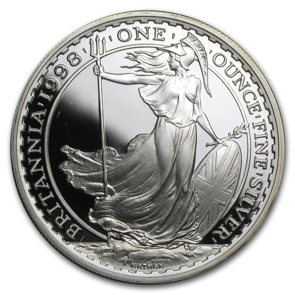 1998 Great Britain 1 oz Silver Proof Britannia (w/Box & COA)