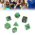 thumbnail image 1 of Juego de 4 Dados Poliédricos Cubos de Dados Poliédricos de Aprendizaje de Plástico con Números de Oro Claro para Juegos de Mesa de Enseñanza de Matemáticas ANGGREK  Otros, 1 of 8