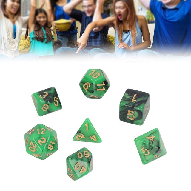 Juego de 4 Dados Poliédricos Cubos de Dados Poliédricos de Aprendizaje de Plástico con Números de Oro Claro para Juegos de Mesa de Enseñanza de Matemáticas ANGGREK Otros
