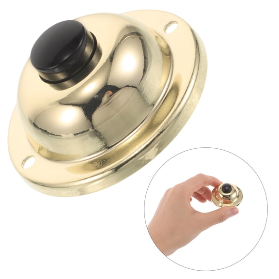 Hytrove Metal Retro Doorbell Push Button Replacement Wall Mount for Home