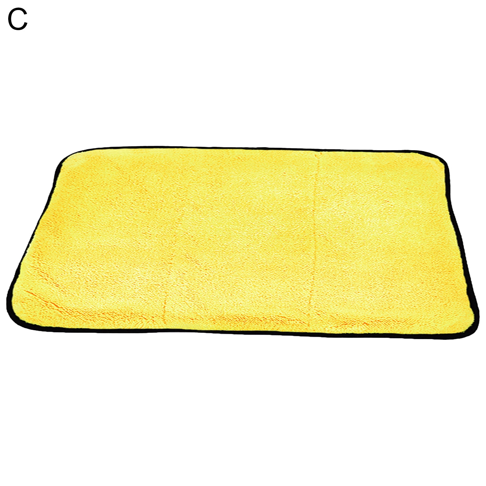 KUNyu Car Wash Cloth Thickened Ultra Soft Dual Color Water Absorption  Microfiber Waxing Towel for Automobile 