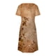 thumbnail image 5 of Vestido Corto de Verano Moda Gradiente Corto de Manga en V Cuello Vestido Casual, Poliéster Ligero de Verano, Lavado de Manos, 5 of 8