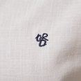 thumbnail image 3 of Camisas De Vestir Para Hombre Manga Larga Camiseta de manga larga de lino y algodón de color sólido con cuello levantado para hombres y (Khaki, M), 3 of 6