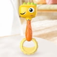 thumbnail image 2 of Baby Rattle Dinosaur Infant Shaker Toy for Newborns 0-12 Months Easy-Grip Grasping Sensory Toy, BPA Free ,Rattle Fine Motor Skill Developmental Baby Shower Gift Yellow, 2 of 7