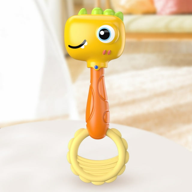 Rattle Shaker Toy Newborn Grasp Training Auditory Stimulation ABS Material 0-36 Months Infant Early Education Toy