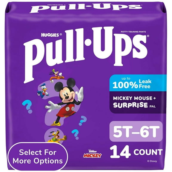 Pull-Ups Boys' Potty Training Pants, 5T-6T (46  lbs), 14 Count