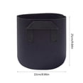 thumbnail image 3 of Bfogop 3 Gallon Breathable Felt Non-Woven Aeration Fabric Plant Grow Pots,Plant Grow Bags,Garden Planting Containers for Nursery Vegetable Flower Grow Bags with Handles, 3 of 6