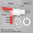 thumbnail image 1 of 3pcs Water Tank Outlet Switch Connector Plastic Bucket Valve For Garden Irrigation Soft Hose Tap PVC Hose Pipe Switch Connector ,Easy to Use, 1 of 2