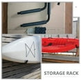 thumbnail image 4 of WRISTBIQUE 2Sets Multi Functional Black Kayak Storage Rack for Garage and Indoor Canoe Wall Mount, 4 of 8