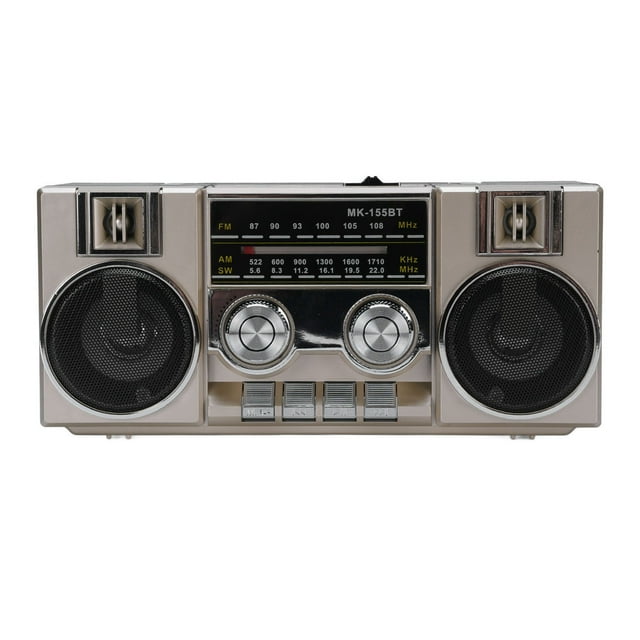 Radios Portables AM FM, Radio Portable à Bande Complète avec Haut-Parleur RVB, Qualité Sonore Claire pour Jardin, Parc, Salle de Bain
