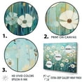 thumbnail image 3 of Designart "Blossom Lagoon Oasis" Flower Floater Framed Wall Art Living Room, 3 of 5