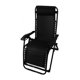 thumbnail image 3 of Folding Lounge Chair House Office Nap Bed Chair Outdoor Leisure Beach Recliner Chair with Wrench Lock Buckle Cool Black, 3 of 5