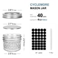 thumbnail image 2 of Mini tarros de vidrio CycleMore de 100 ml (4 oz) con tapas, 40 unidades, 2 of 8