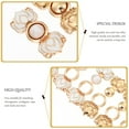thumbnail image 5 of DINHEAROM Clothes Buckles 6Pairs Assorted Color Flower Zinc Alloy Clasps for Cloak Cape Fastener  Prom, 5 of 8