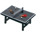 thumbnail image 1 of Ensemble de Tennis de Table Miniature, Ensemble de Pagaie de Tennis de Table Réaliste, Accessoires de Décoration de Meubles de Maison de Poupée, 1 of 6