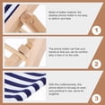 thumbnail image 2 of OULII Beach Chairs Phone Stand Wood Base Holder Desktop Ornament 1Pcs, 2 of 4
