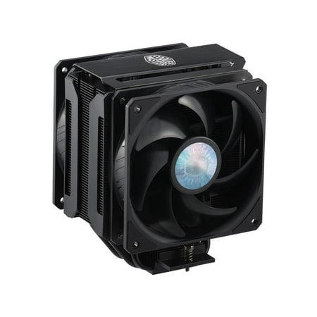 UPC: 0884102083815 | Cooler Master MasterAir MA612 Stealth CPU Air Cooler  6 Heat Pipes  Nickel Plated Base  Aluminum Black Fins  Push-Pull  Dual SickleFlow Fans for AMD Ryzen/Intel 1200/1151 LGA 1700 Compatible