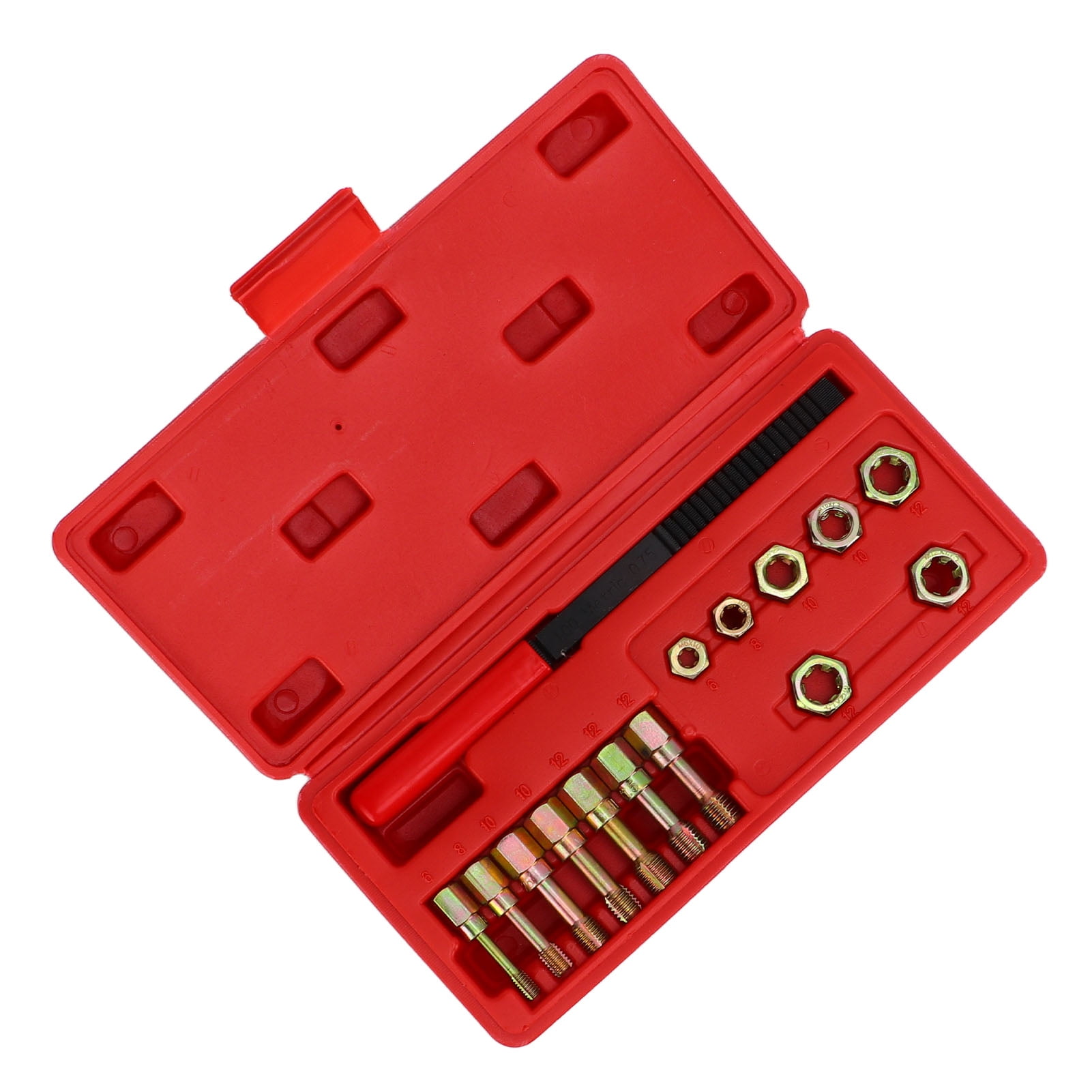 Thread Chaser Set, High Hardness Metric Thread Restorer Tool Kit
