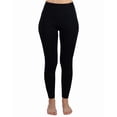 thumbnail image 3 of TruFit Women's Fleece Lined Leggings High Waist Yoga Pants, Casual Base Layer Plus Size, 3 Pack, 3 of 8
