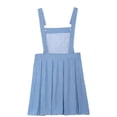 thumbnail image 6 of YUUMIN Kids Girls Denim Overall Dress Adjustable Strap Suspender Skirt Bib Jumper Summer Romper Light Blue 16, 6 of 7