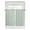 Green, variant on Tier Curtains 45 Inches Long, Turquoise Green Plaid, Window Treatment Curtain Drapes, Abstract Minimalistic Geometric Grid Window Half Privacy Curtains for Bedroom Bathroom, 42"x45", 2 Panels