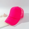 thumbnail image 6 of KLOY2K Unisex Gradient Baseball Cap, Sporty Color-Fade Design (S/M/L) for Hip Hop Style & Outdoor Sports Baseball Cap,Hot Pink One Size, 6 of 7
