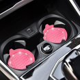 thumbnail image 7 of 2 Pack Pink Bling Car Cup Holder Coasters with Non-Slip Base Coaster Universal, 7 of 7