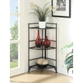 thumbnail image 2 of Convenience Concepts Designs2Go Support d'Angle pour Plantes, Fini Cadre en Métal Noir, 2 of 6
