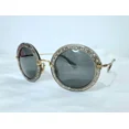 thumbnail image 3 of MIU MIU round sparkley black&gold metal frame sunglasses women pre-owned, 3 of 6
