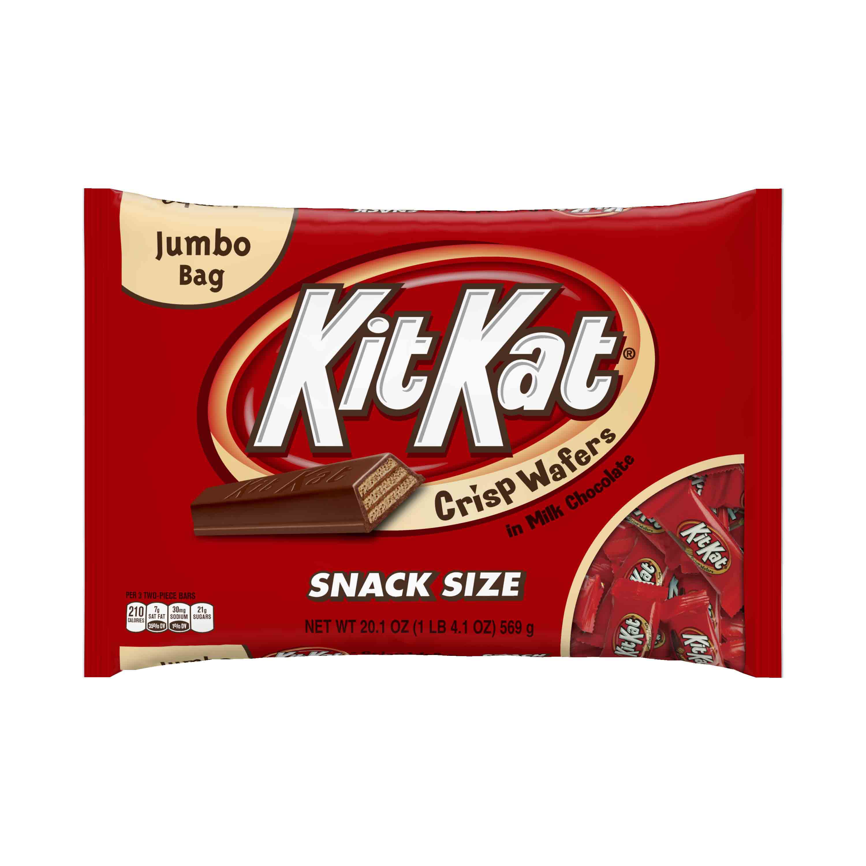 Kit Kat Snack Size Crisp Wafers Jumbo Bag 201 O